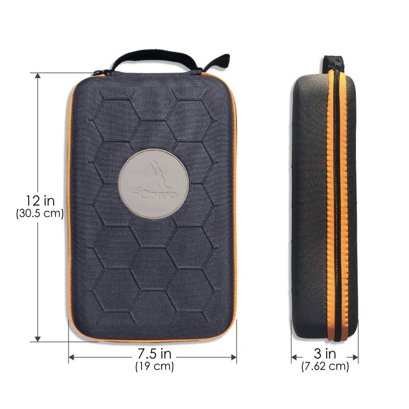 nCamp 4 Piece Outdoor Camping Cooking Stove Prep Surface Set with Carrying Case for Hiking and Backpacking - Image 4